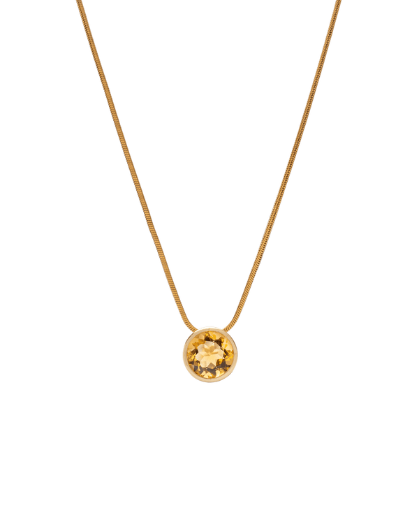 Golden Run Citrine Bubble Pendant - Yukimoto