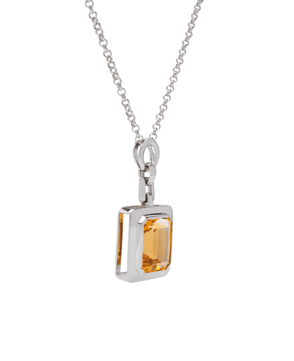 Golden Run Citrine Chain Pendant - Yukimoto