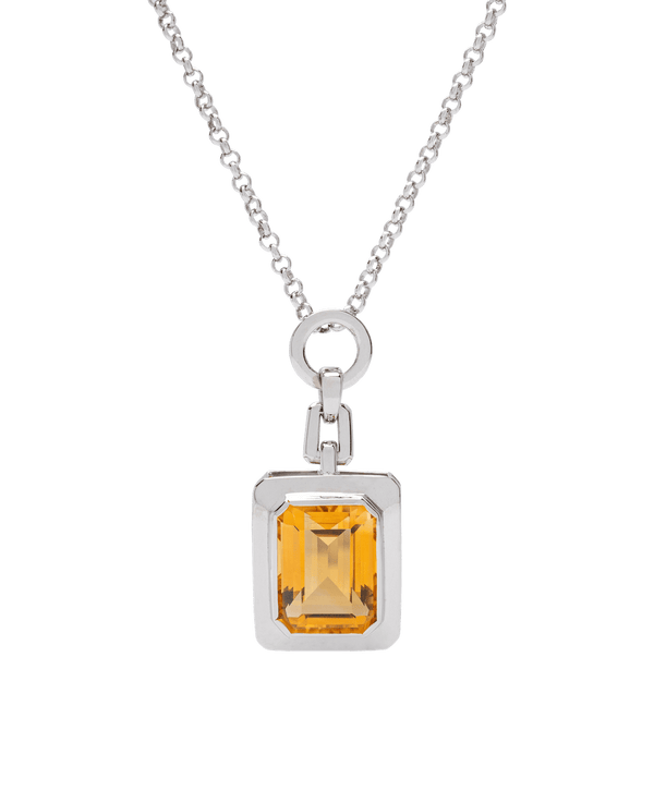 Golden Run Citrine Chain Pendant - Yukimoto