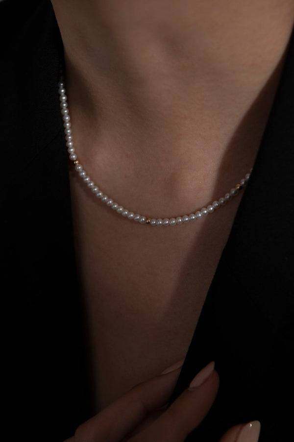 Jane White Pearl Necklace - Yukimoto