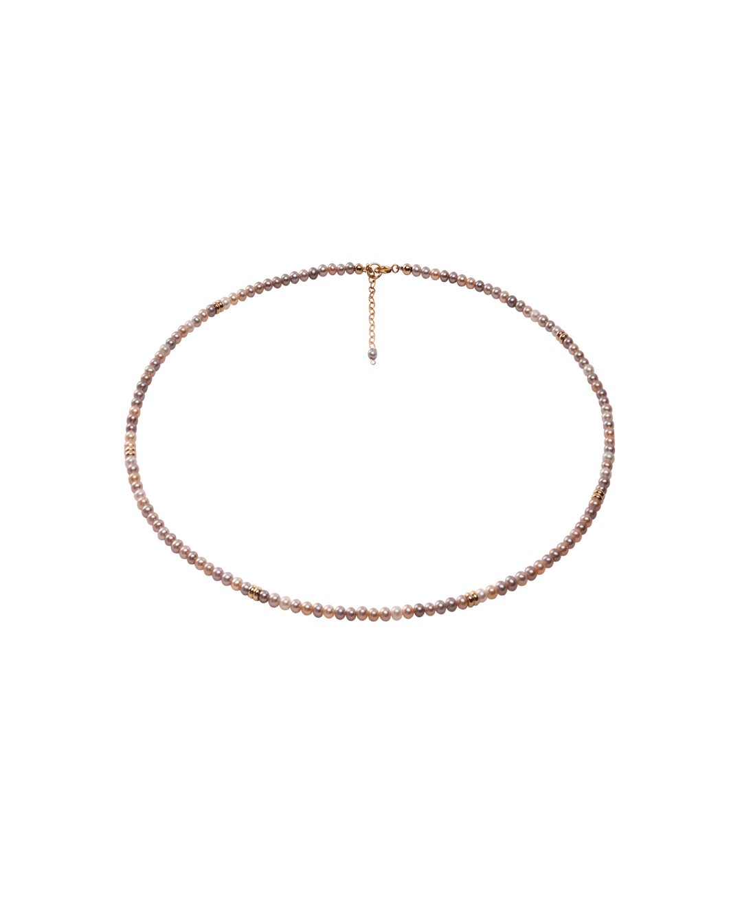 Metallic Pearl Necklace - Yukimoto