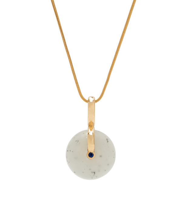 Oreo Cookies Donut Jade Pendant | Sapphire - Yukimoto