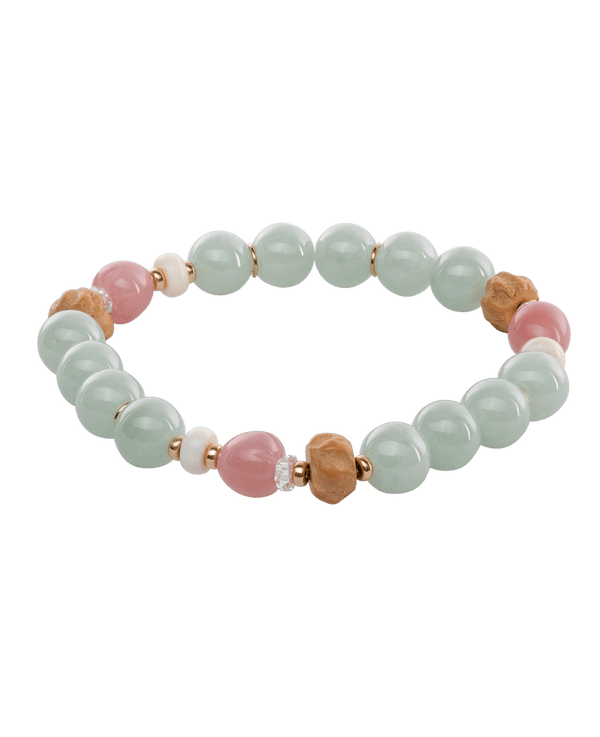 Strawberry x Honeydrew Jadeite Bead Bracelet - Yukimoto