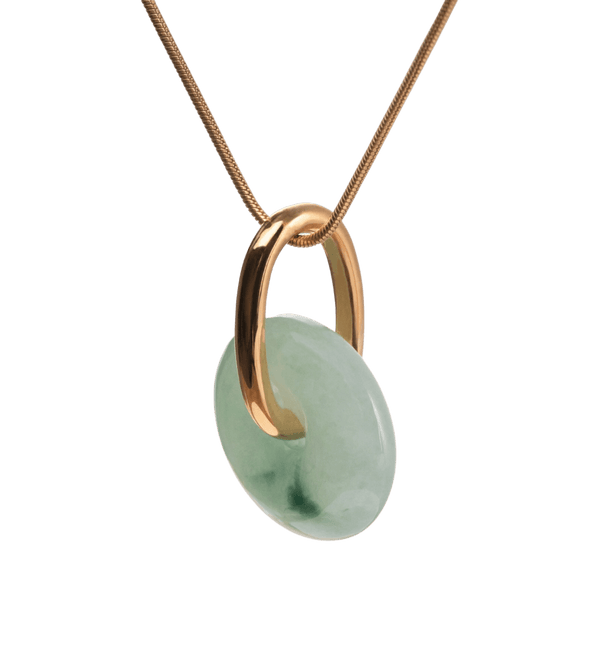 Tilly Oversized Jadeite Pendant - Yukimoto