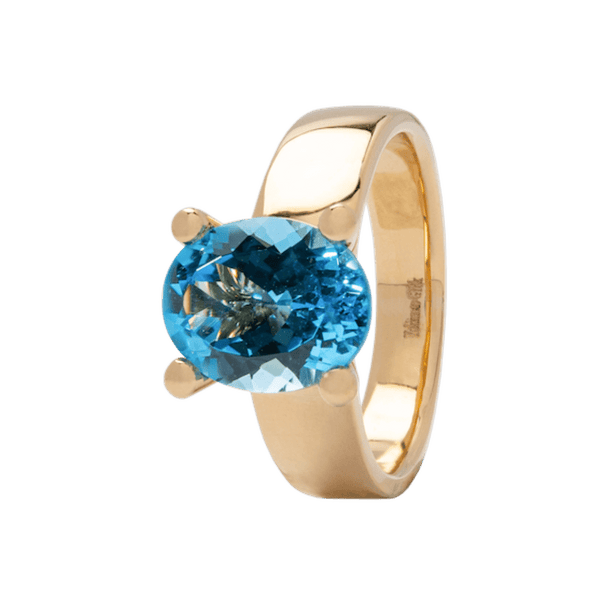 Voice Up Topaz Cigar Band Claw Ring - Yukimoto