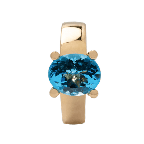 Voice Up Topaz Cigar Band Claw Ring - Yukimoto