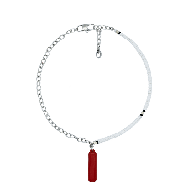 Whistle Cinnabar Necklace - Yukimoto